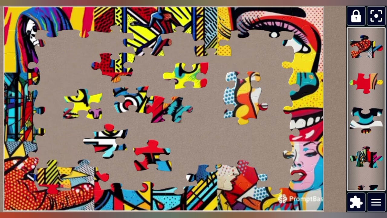 Weird Pop-Art Collage 💀😵‍💫🧩 amazing jigsaw puzzle 🧩//@jigsawpuzzle45 