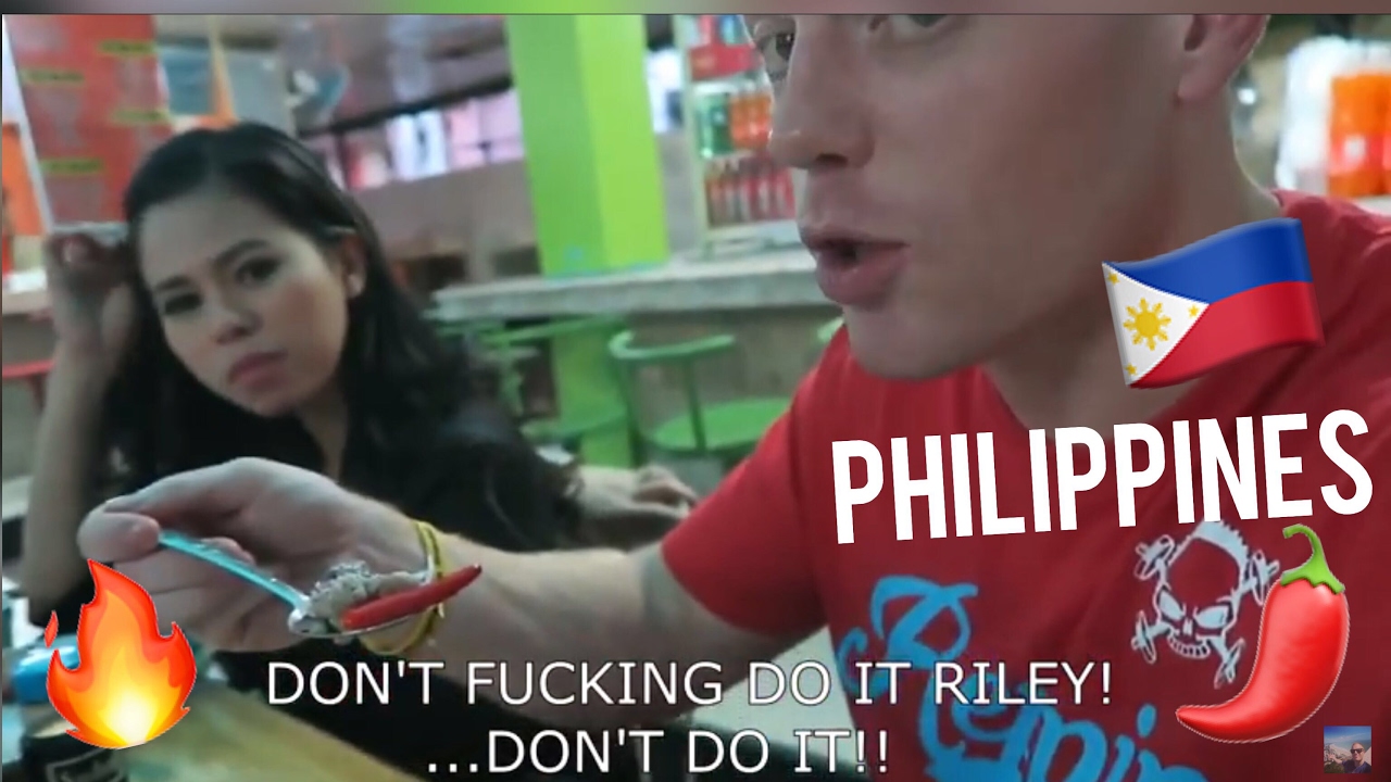😅🌶🔥Riley Eats a Hot Chili Pepper & Lives To Tell The Tale - PHILIPPINES FOOD - MANILA MUNCHIES