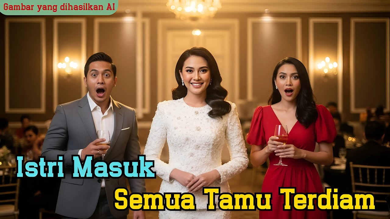 Suami pamer selingkuhan di pesta... saat istri masuk, seluruh ruangan terdiam!(AI fiksi)