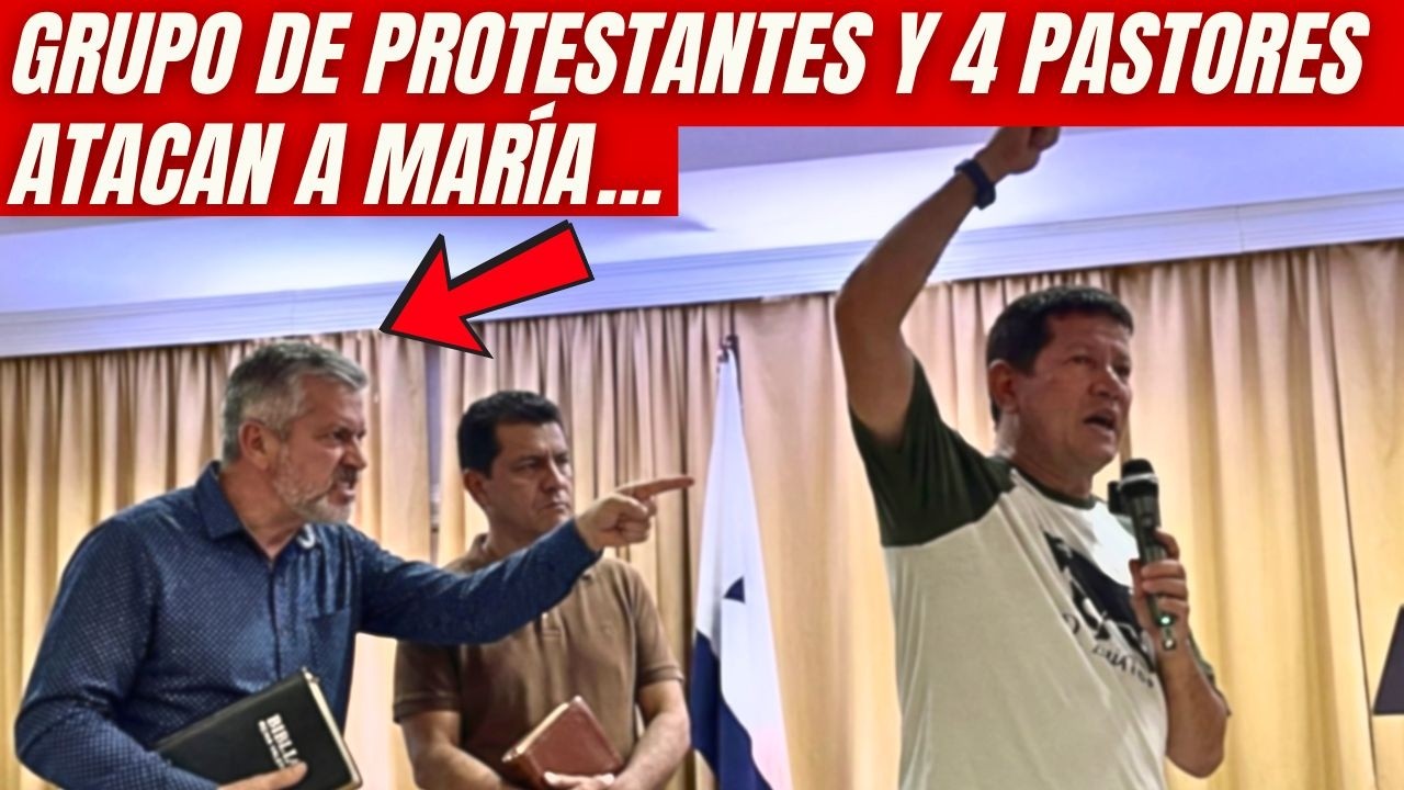 4 pastores y grupo de protestantes afirman: María tuvo otros hijos…pero Padre Luis los deja en shock