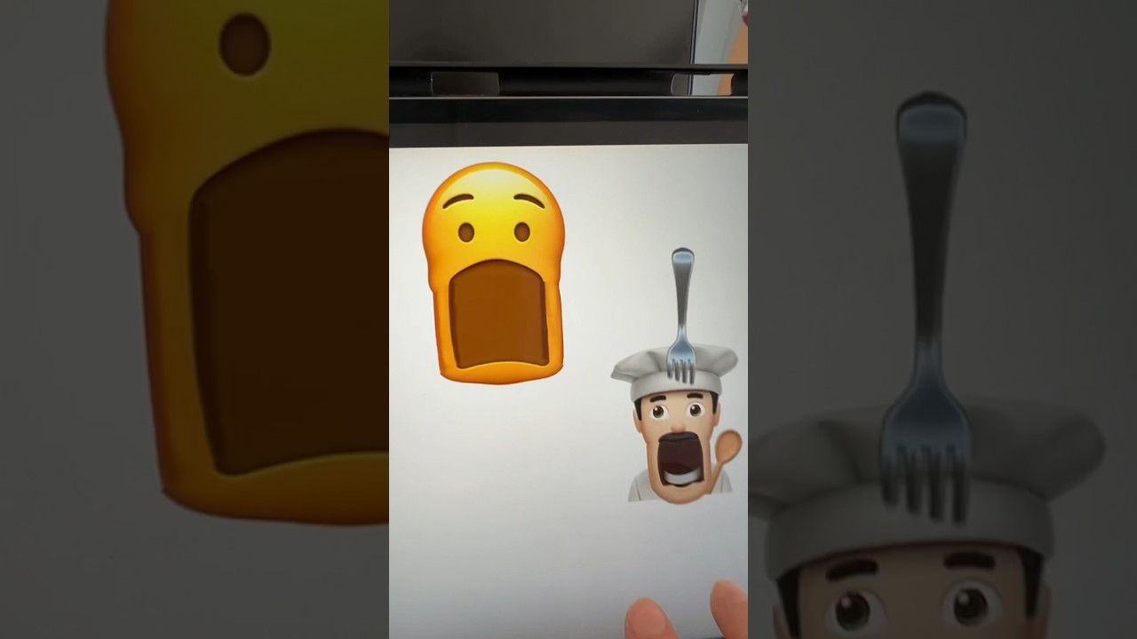 😨👨🏻&zwj;🍳😱 #emojiart #emoji #procreate