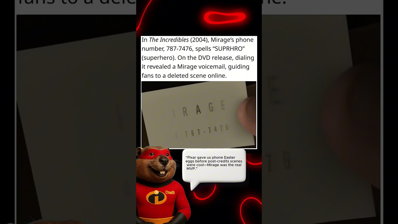 The Incredibles Hid a Clever Superhero Easter Egg in Mirage&rsquo;s Phone Number