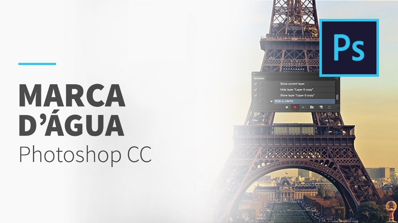 Inserir marca d'água em lote • Photoshop CC