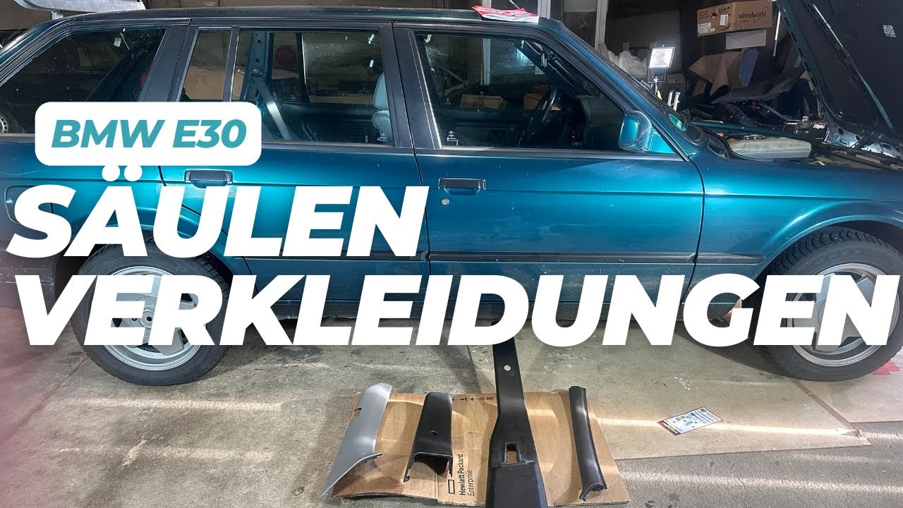 BMW E30 Touring A-,B-,C-,D-Säulen Verkleidung ausbauen. 
