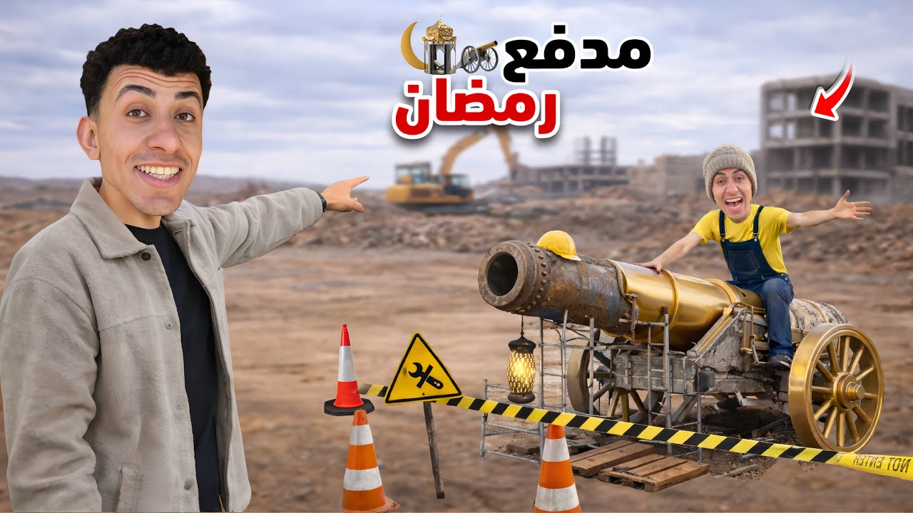 لما اخوك الصغير  يصنع مدفع رمضان من الشارع 😂🚀 | محمد عماد
