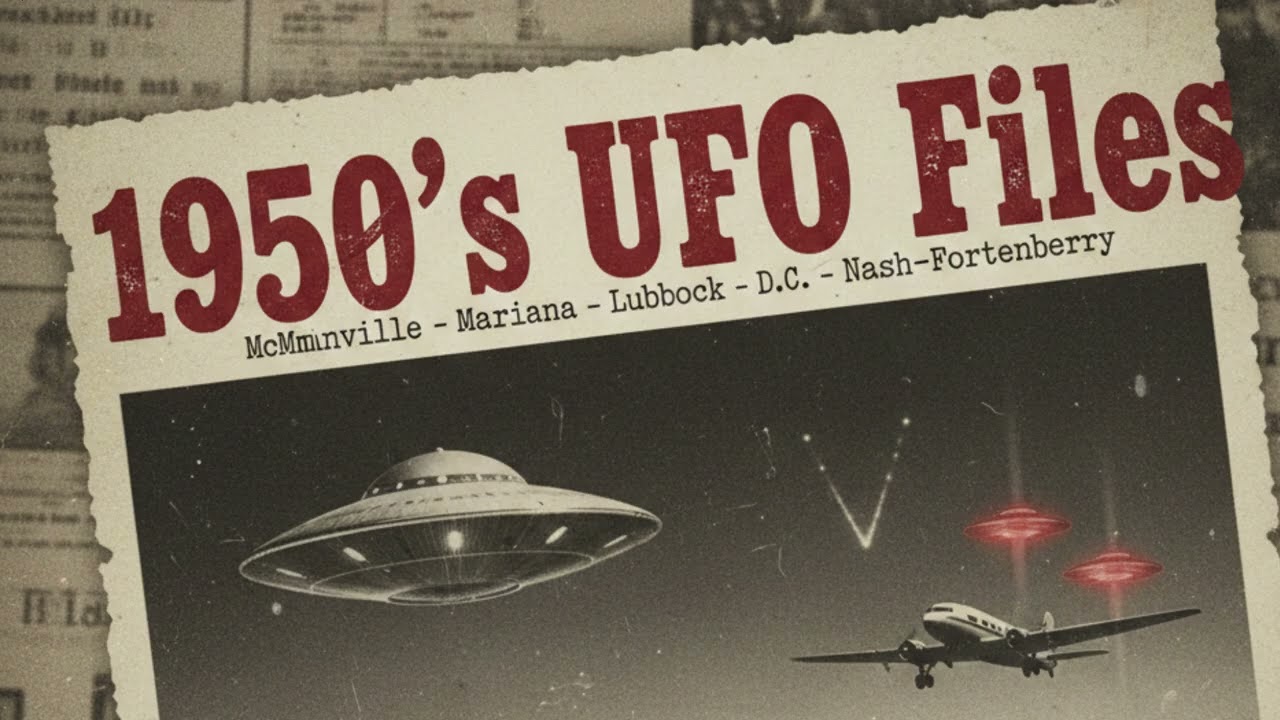 UFO Sorties form the 1950's | 4+ Hours of Stories for Sleep or Background Audio | Ambient Whispers