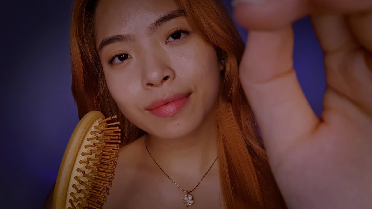 Fall asleep as I brush your hair back ‧₊˚ ☾. ⋅ ASMR No Talking