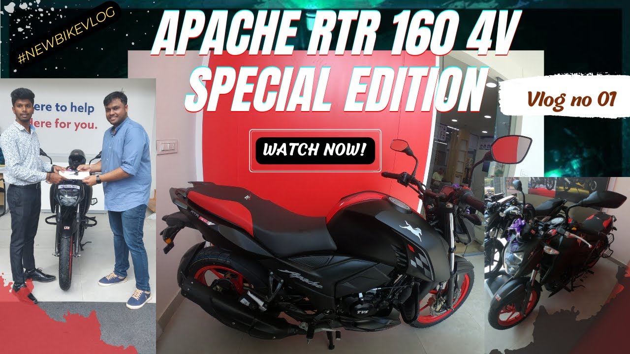 Apache RTR 160 4V Special Edition - Delivery Day Vlog #firstbike #vlog