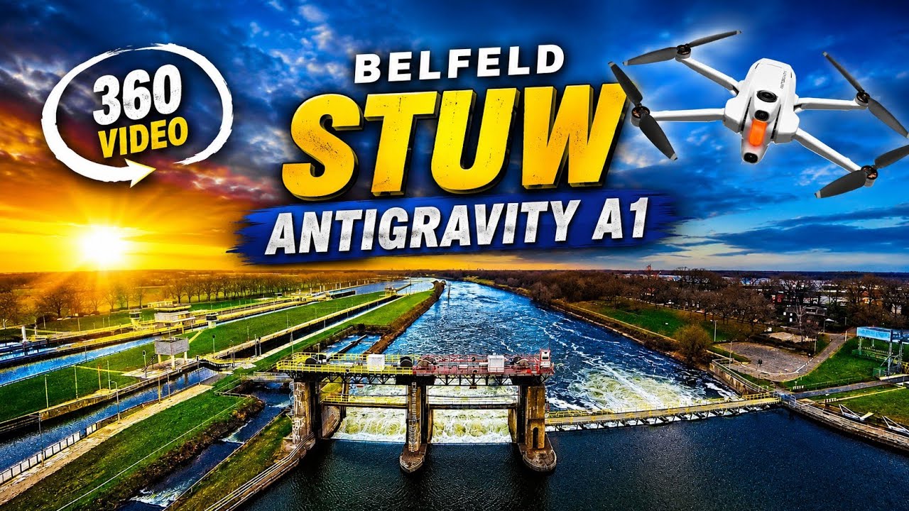 Antigravity A1 Drone bij Stuw Belfeld | 360 Video