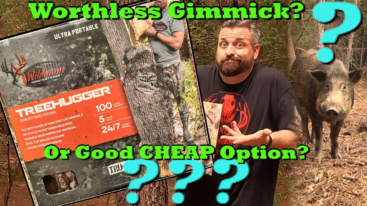 TreeHugger Gravity Feed System by Wildgame Innovations Product Test Review! & Trail Camera Footage
