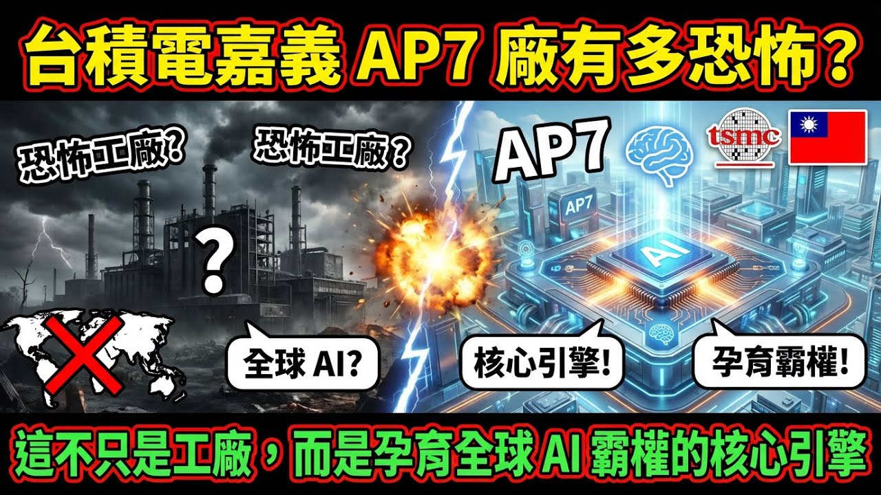 台積電嘉義 AP7 廠有多恐怖？這不只是工廠，而是孕育全球 AI 霸權的核心引擎