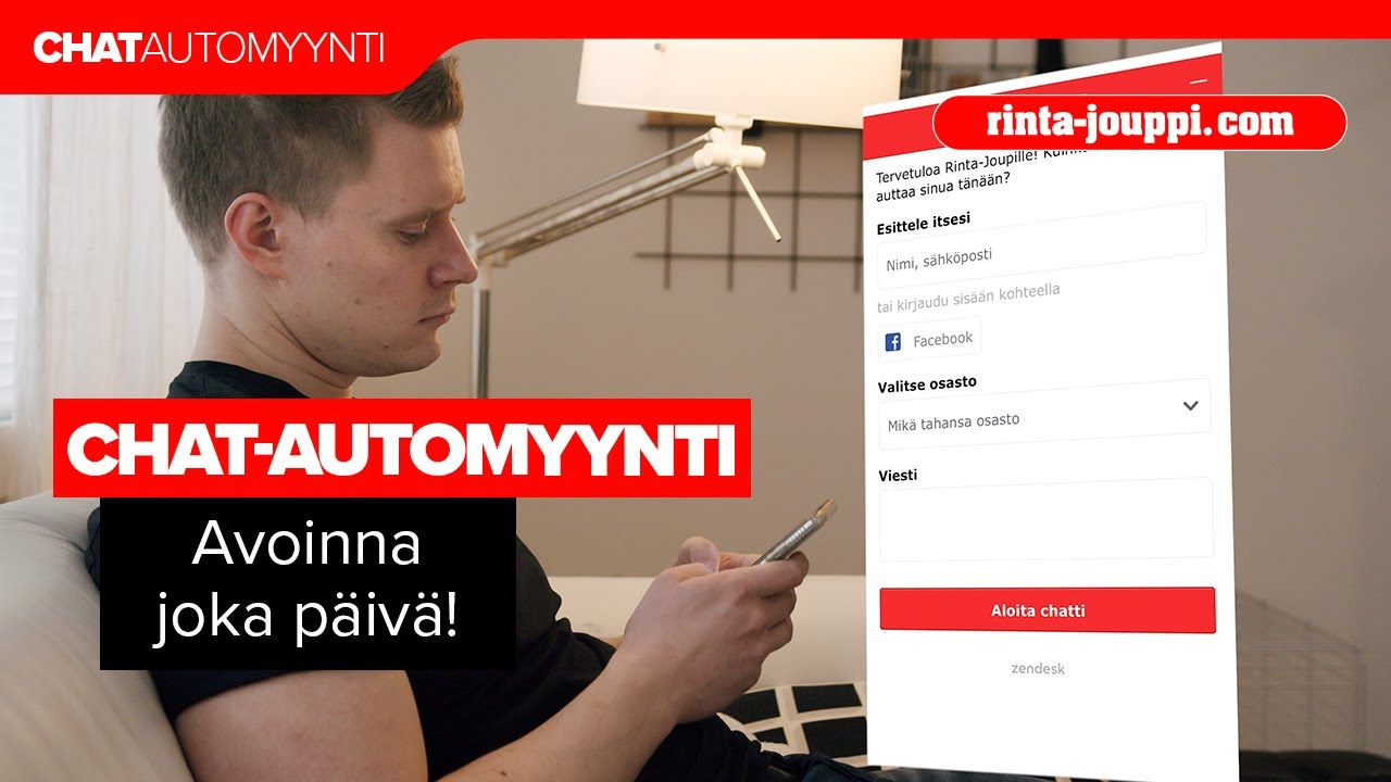 Chat-automyynti AVOINNA JOKA P&Auml;IV&Auml;!