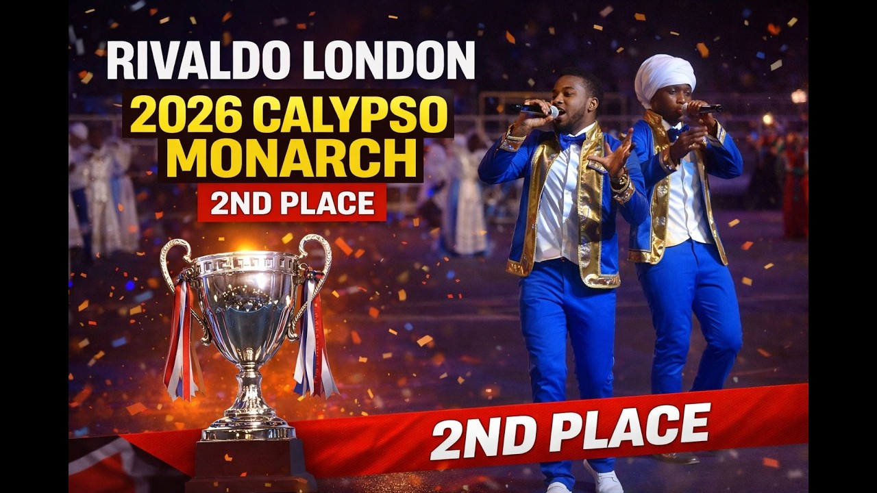 Rivaldo London Water Thicker - Финал калипсо Dimanche Gras 2026 🇹🇹 Карнавал - 2-е место