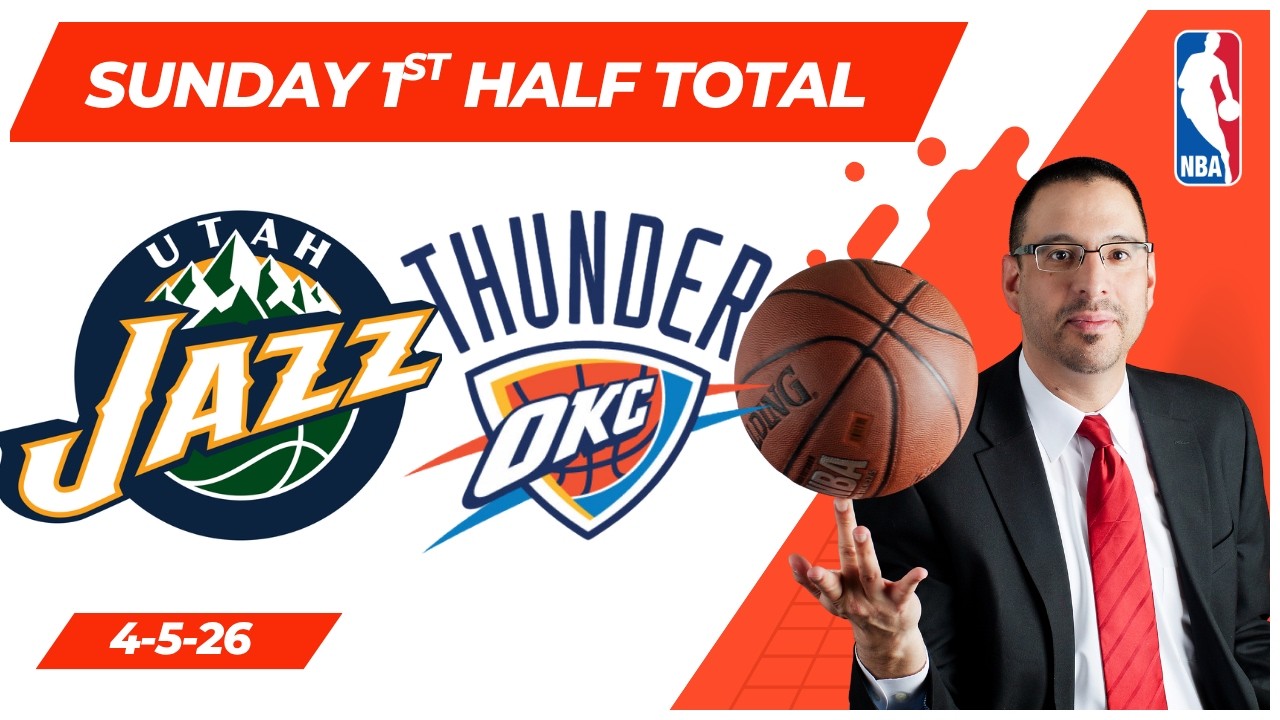 Jazz vs Thunder | NBA First Half | Raphael's NBA Betting Picks & Predictions | Sunday 4/5/26
