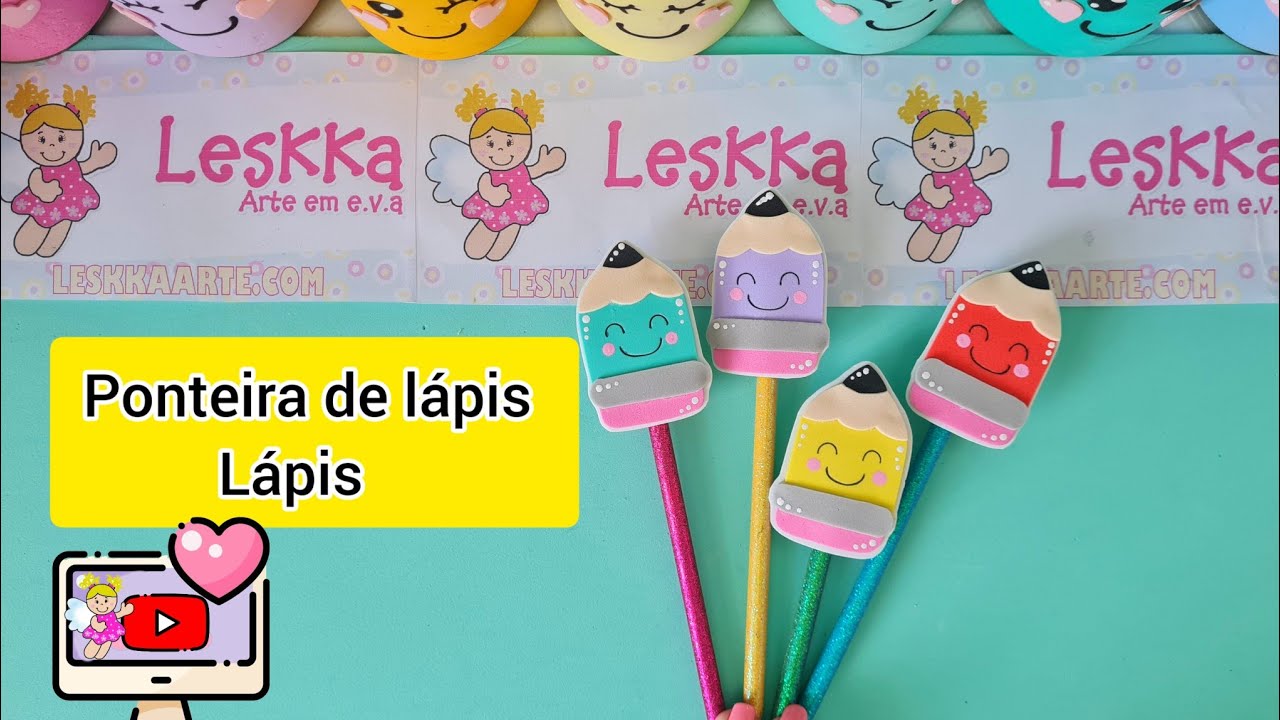 DIY - PONTEIRA DE LÁPIS - LÁPIS
