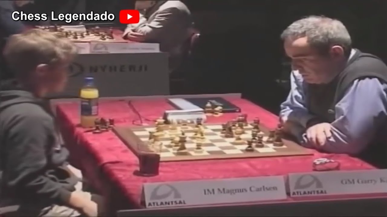Magnus com 13 anos vs Garry Kasparov - Throwback 2004 - Legendado