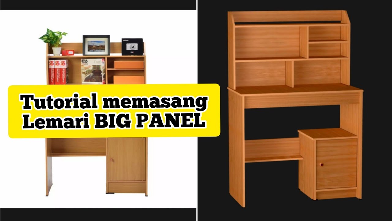 CARA MERAKIT MEJA BELAJAR PORTABLE BIG PANEL