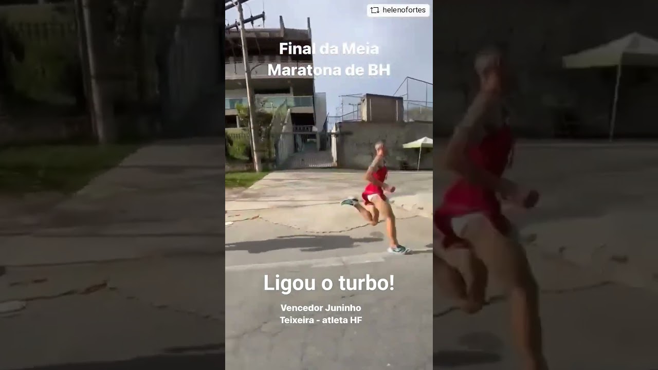 Quando o cara liga o turbo no final de uma meia-maratona