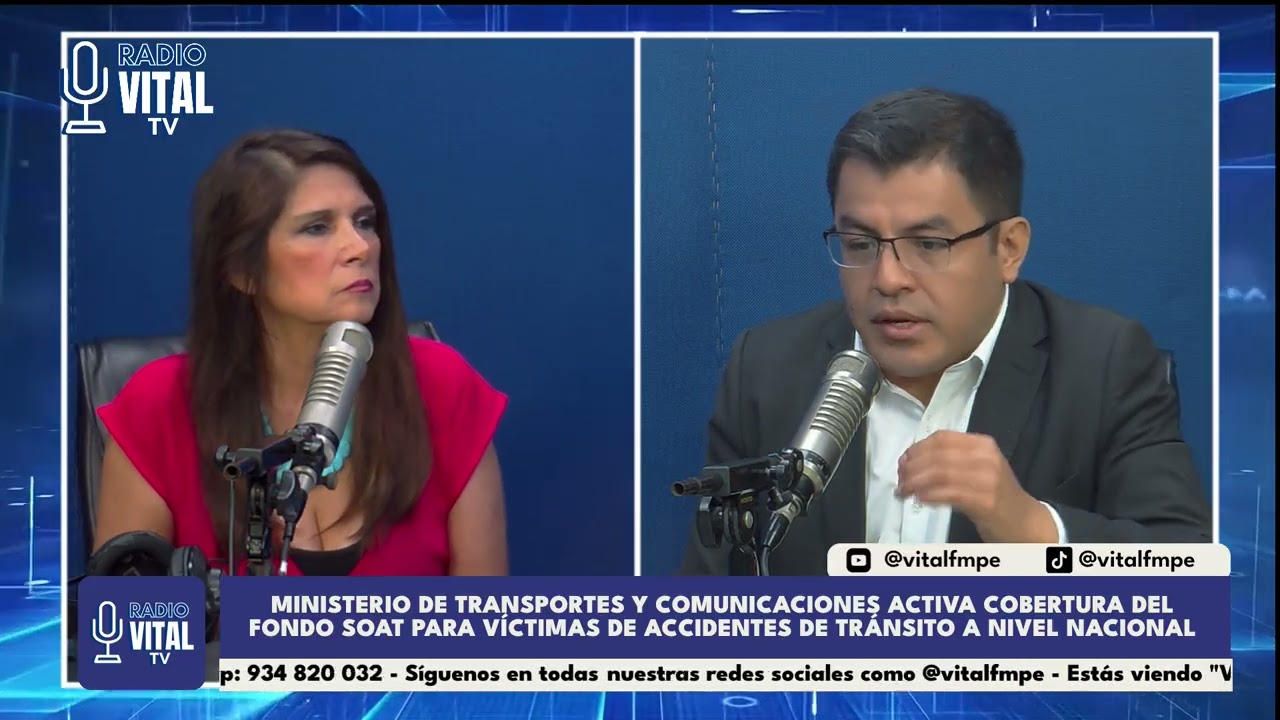 VITAL NOTICIAS - Invitado: Pedro Olivares - Director de Seguridad Vial del MTC