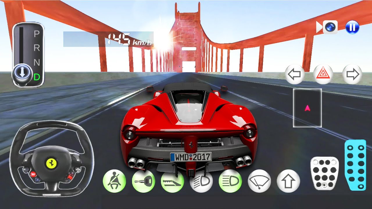 3D Driving Class – FERRARI LaFerrari Unlocked - NEW CITY found! - Android Gameplay #14