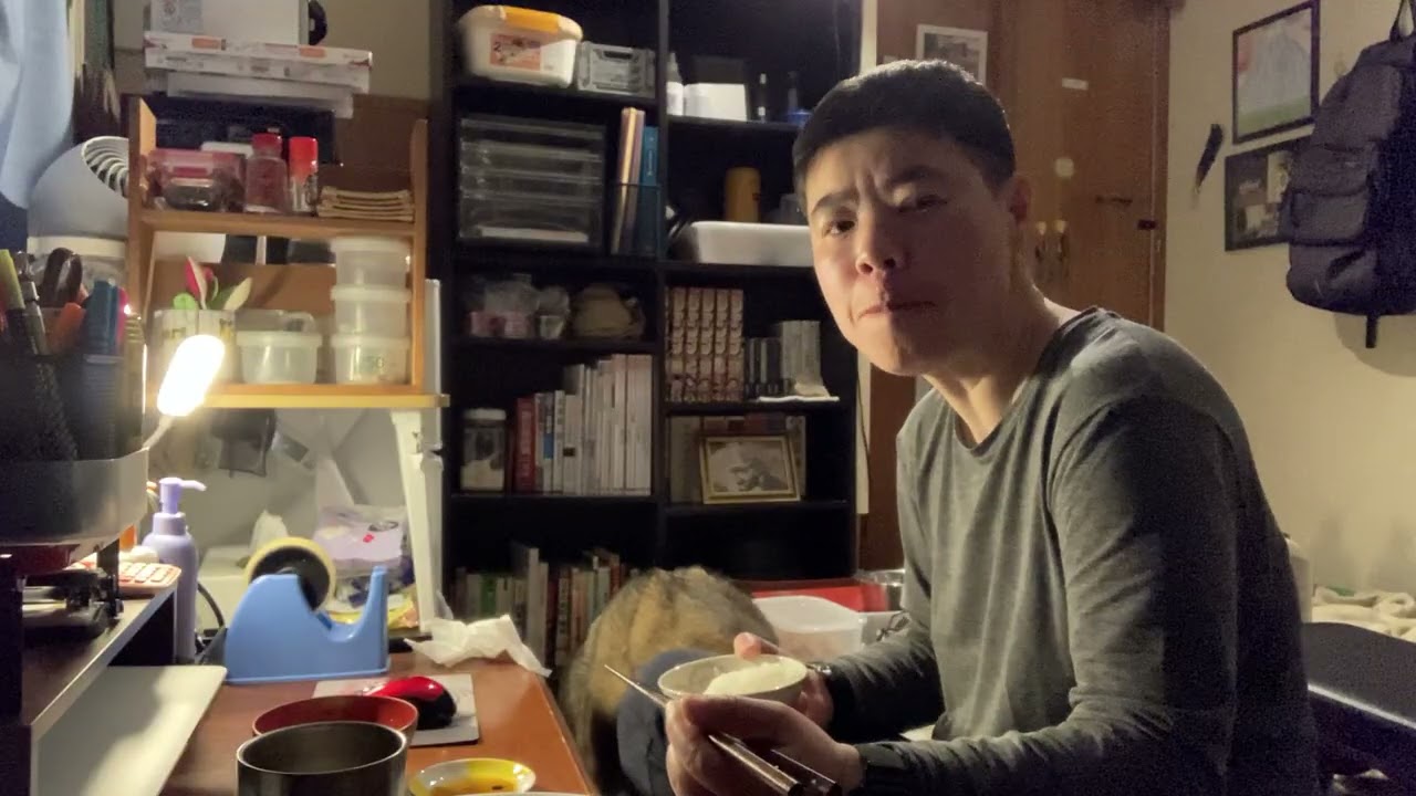 2026.2.18.晩飯,統合失調症,FTM,ミックス中型犬ラッキー,