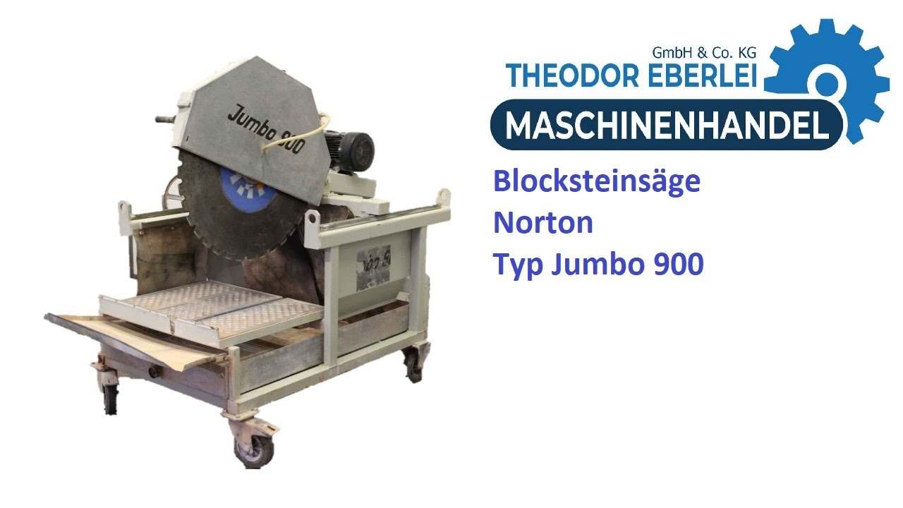 ID 28252 Blocksteinsäge Norton Typ Jumbo 900