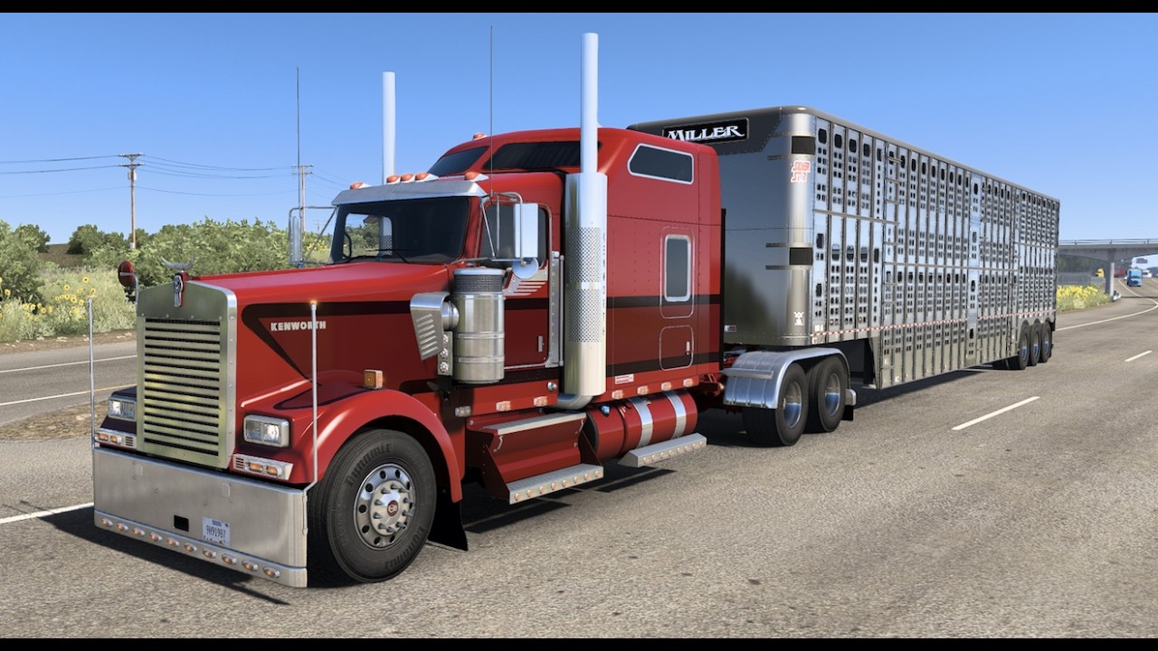 LLEVANDO VACAS EN JAULA GANADERA 🚛🚦| American Truck Simulator 