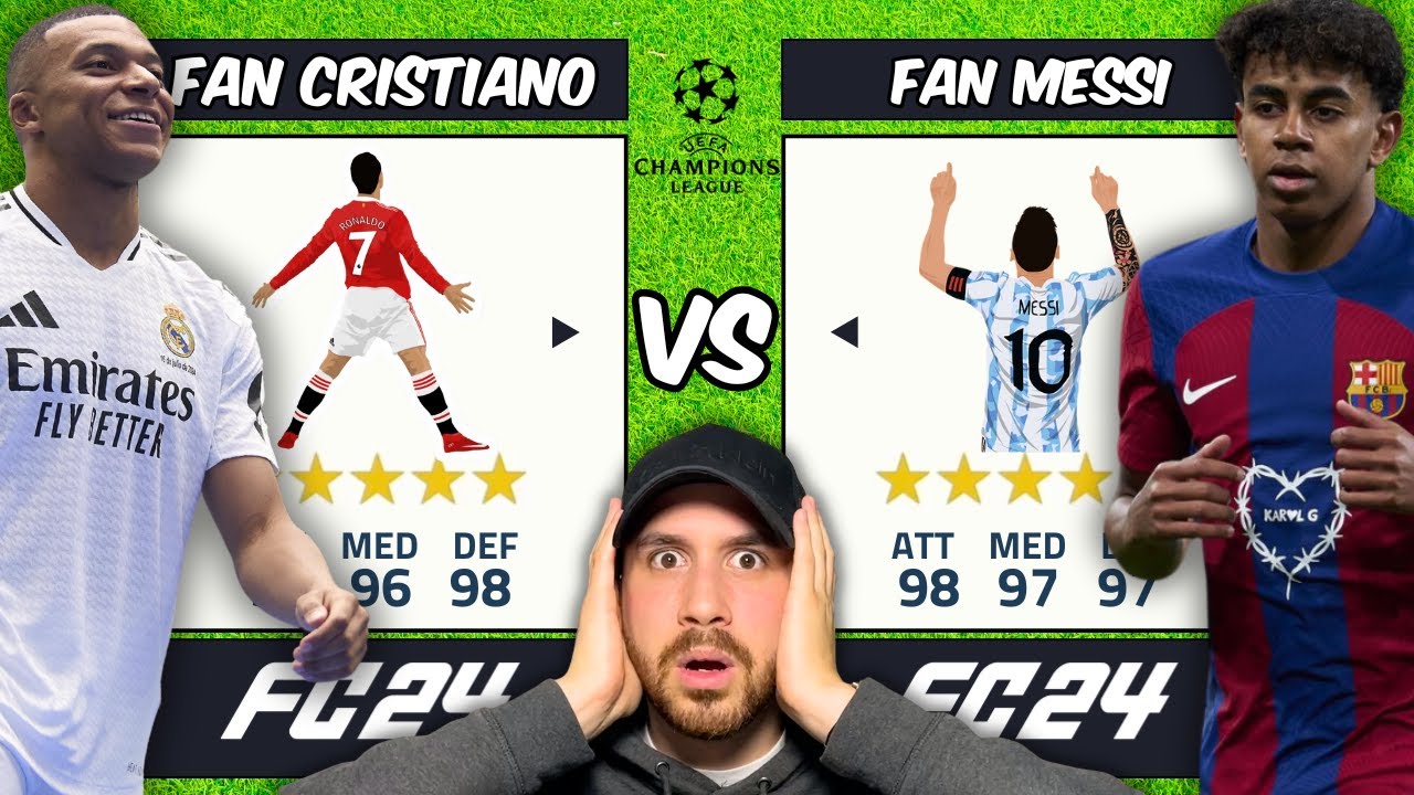 Fans de Cristiano vs Fans de Messi sur FC 24!