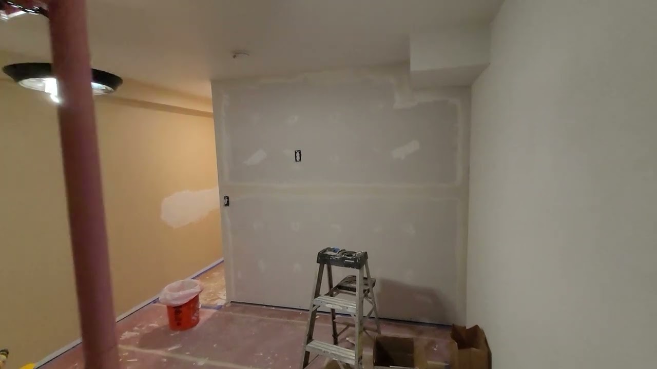 Dividing a large room into two bedrooms.