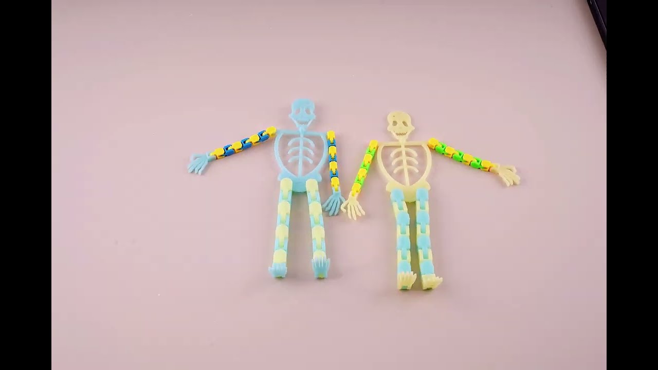 Shape-Shifting Skeleton Fidget Toy - Creepy Halloween Sensory Stim!