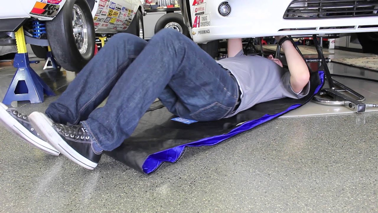 Magic Creeper The Space Saving Roll Up Garage Creeper at California Car Cover