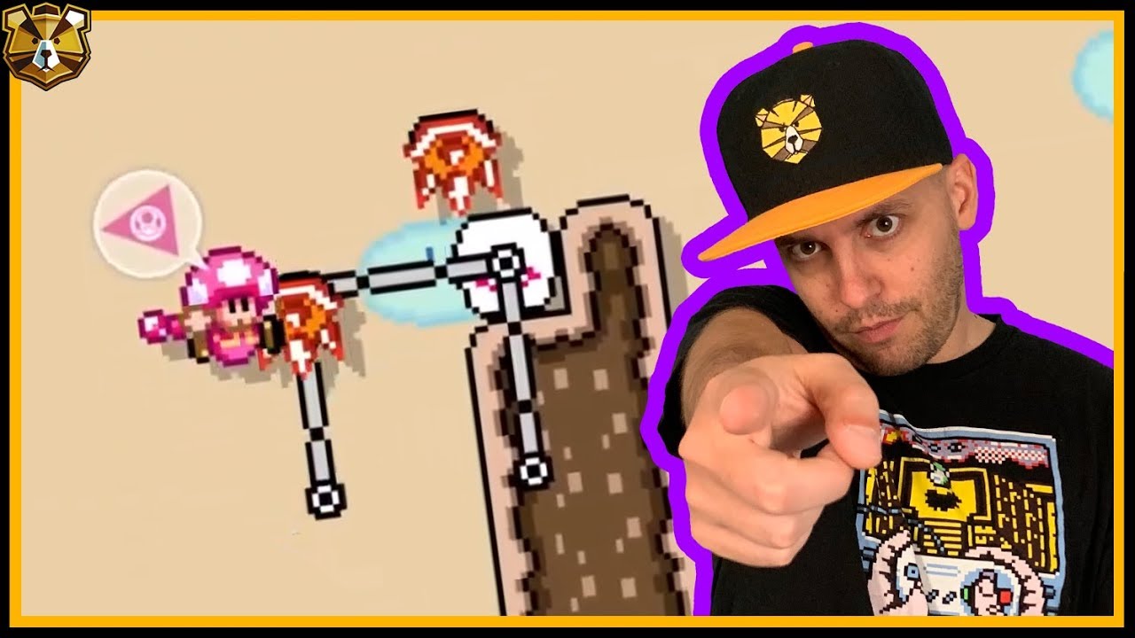 I Beat Beast's Nearly IMPOSSIBLE Shell Jump Level! Super Mario Maker 2
