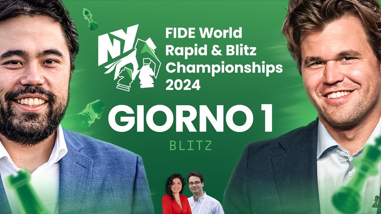 Campionato del Mondo Blitz FIDE 2024 con CARLSEN, NAKAMURA, MORONI e LODICI | Giorno 1 - Svizzero