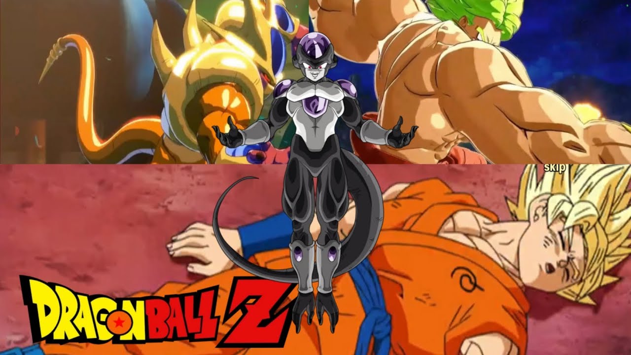 DBZ Golden cooler and Broly and frieza vs son goku ultimate fighting hero 