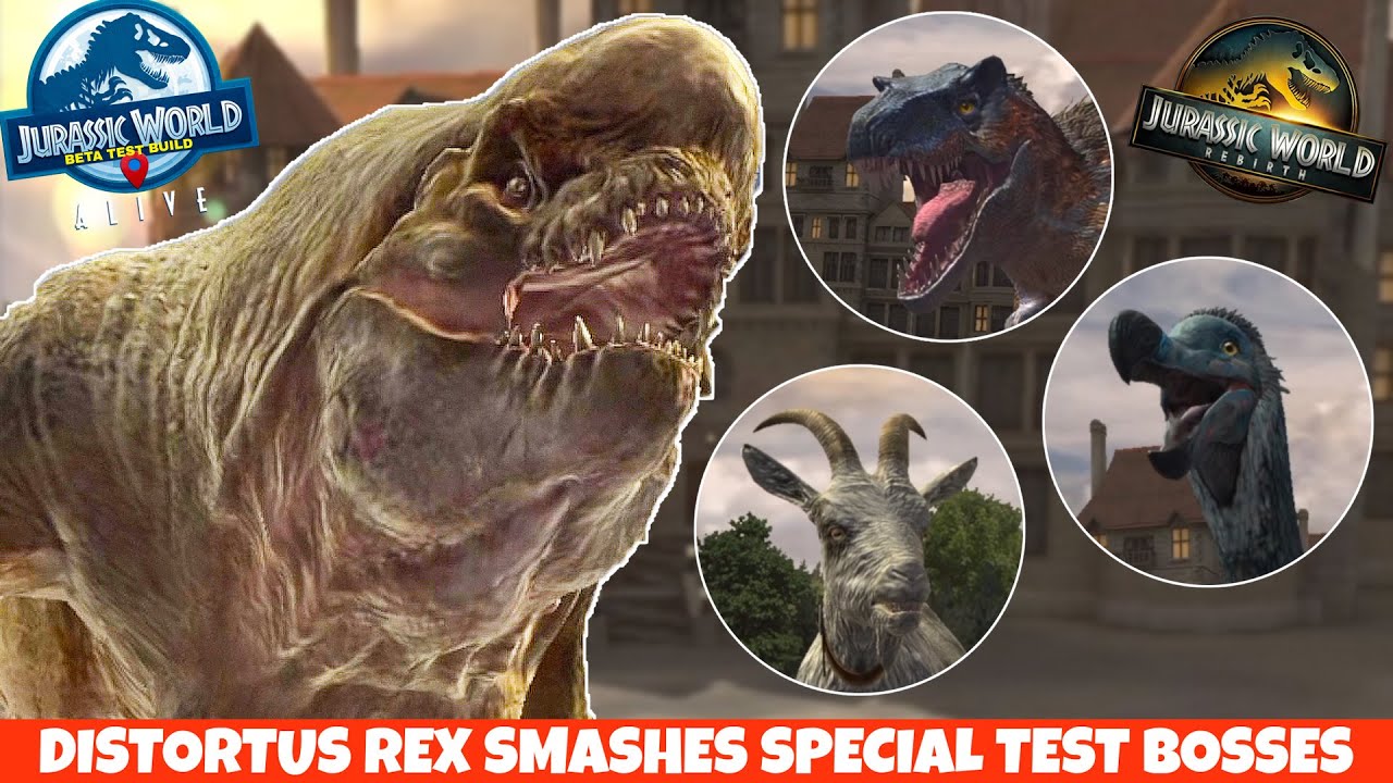 *EXCLUSIVE* Distortus Rex Smashes Campaign Special Test Bosses | Jurassic World Alive 3.14