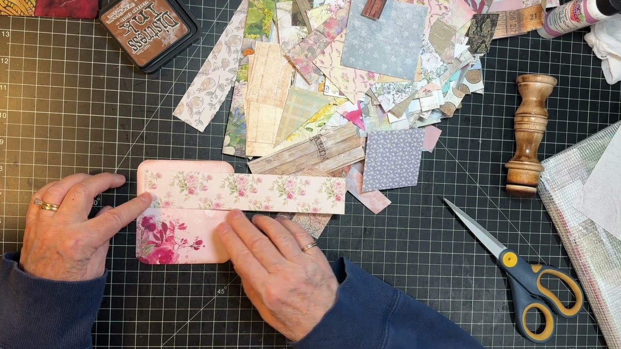 Scrappy Saturday! - Scrapbook Scraps - Stamped Pockets!
