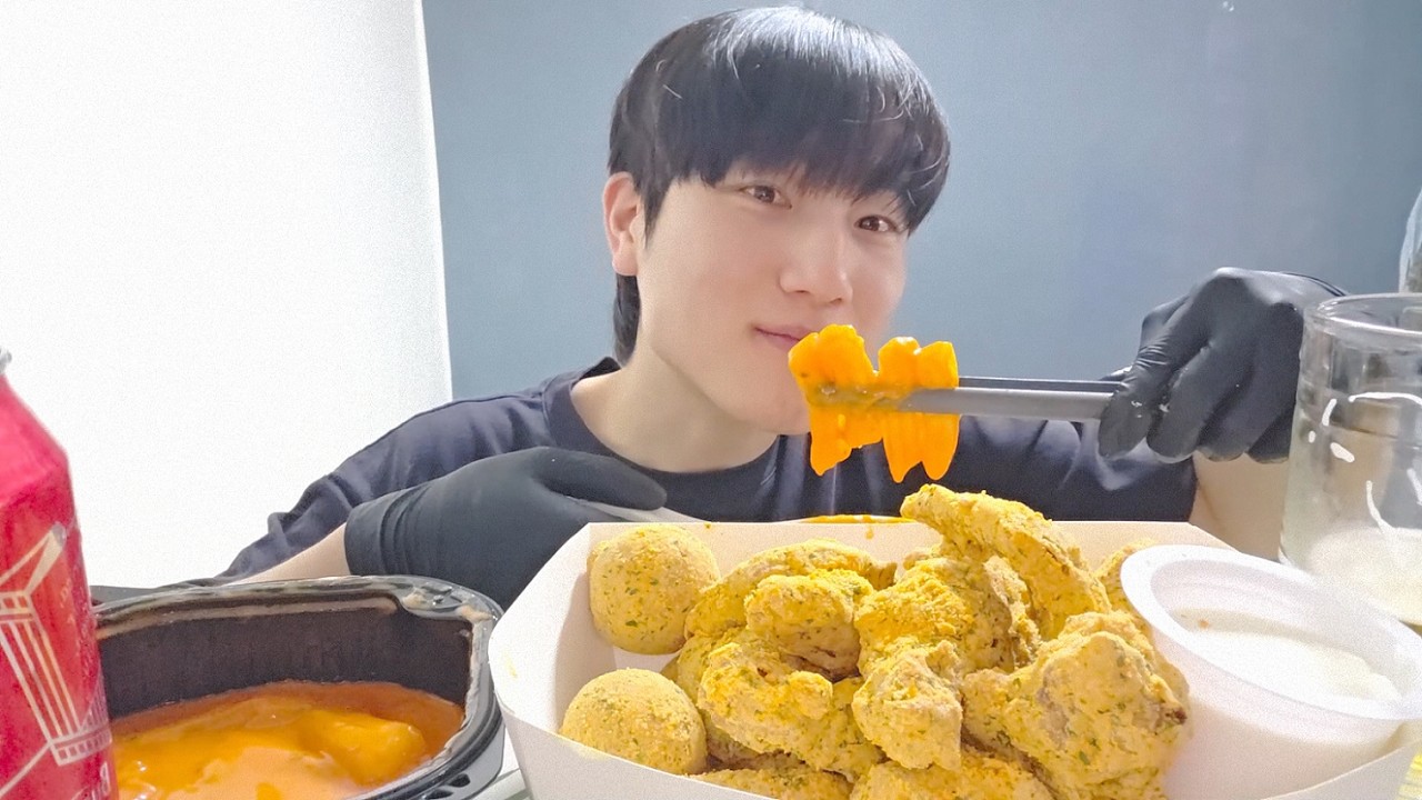 뿌링클 분모자 로제 떡볶이 치맥 카이막 치즈볼 #chicken