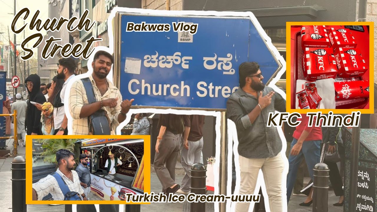 Church Street Vlog |  one Day In Bengaluru | Standup comedy | Bakwas Talks | KFC