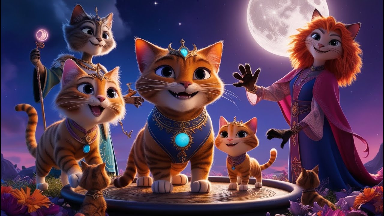 The Cats of the Enchanted Moon Stories 185 #cat #cute #ai #catlover #catvideos #aiimages #aicat