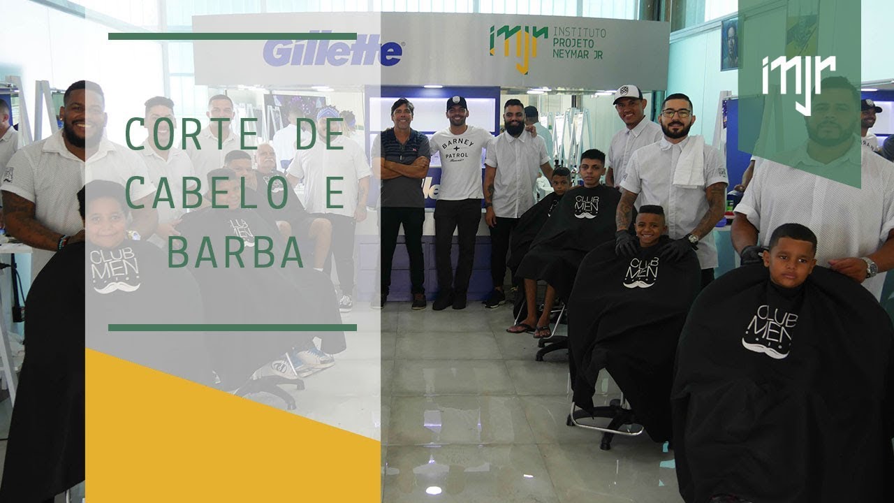 Ação Corte de Cabelo e Barba Club Men - Instituto Neymar Jr.