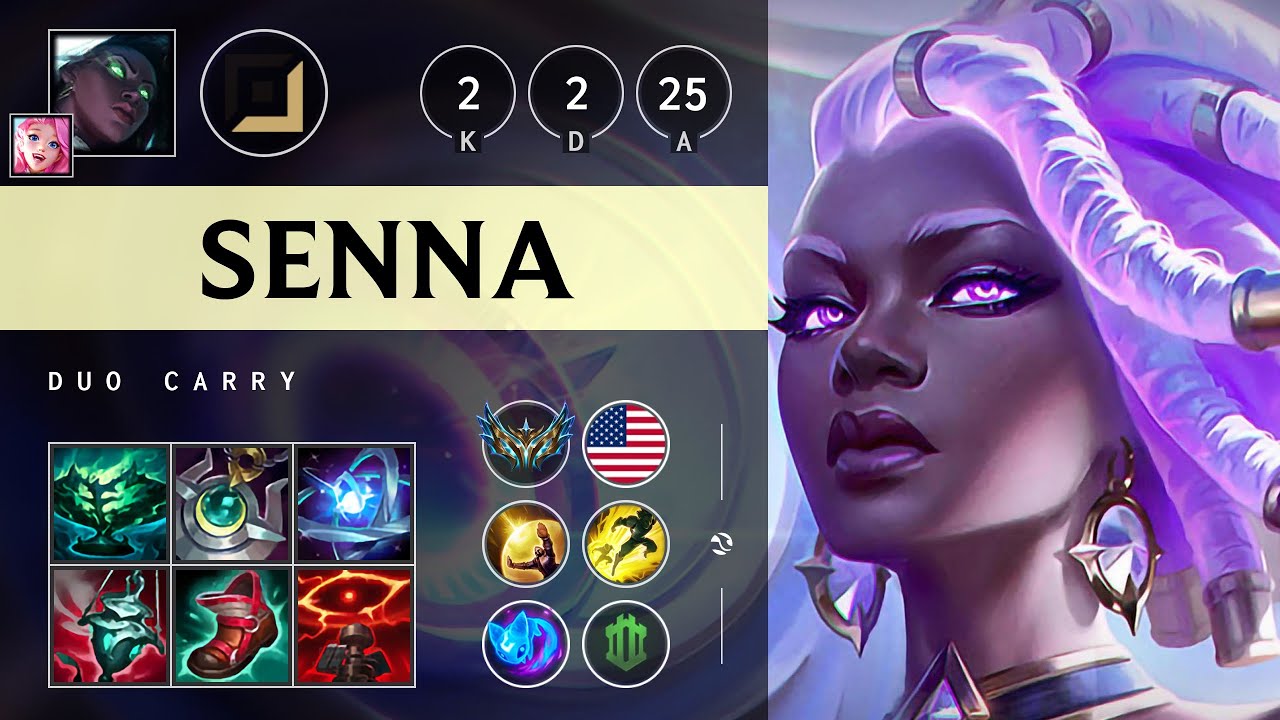 Senna ADC vs Jinx: Healing Master - NA Challenger Patch 14.16