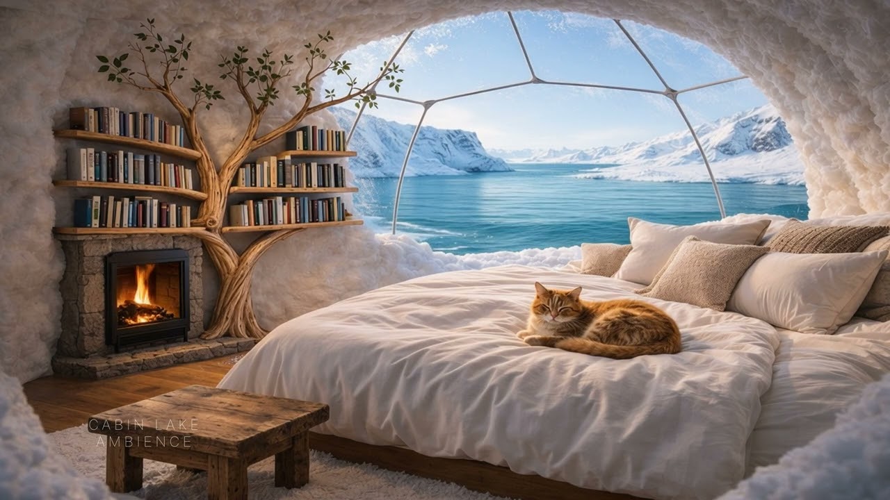 Igloo & Fireplace 8H #37| Arctic Calm for Deep Sleep 4K | Lengau Lee
