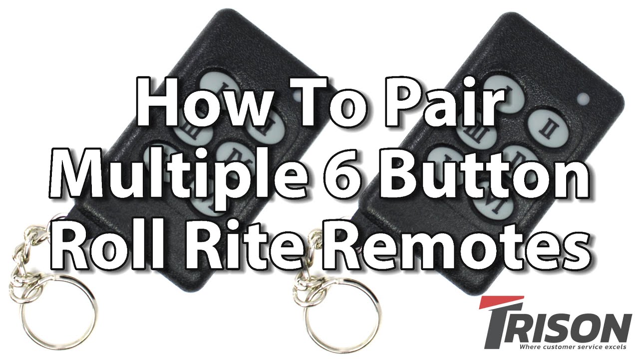 How To Pair Multiple 6 Button Remotes To The Roll Rite One Touch System |PN: 19801 | Trison Tarps