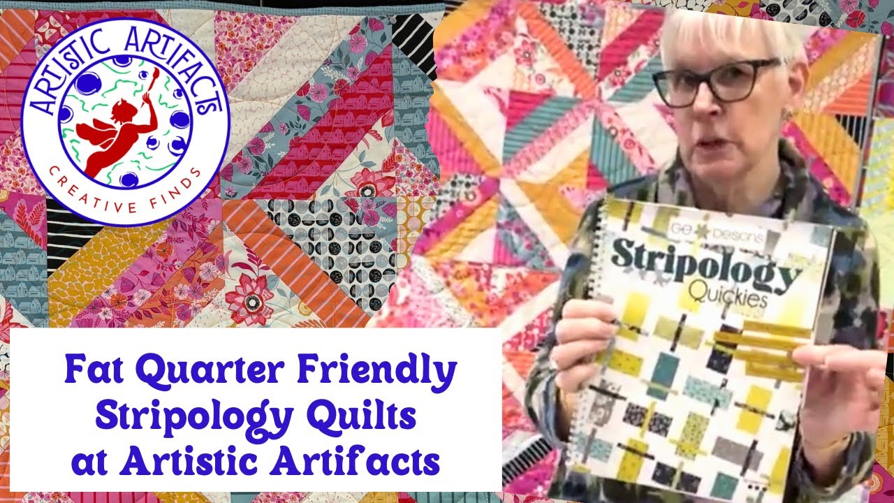 Fat Quarter Friendly Stripology Quilts at Artistic Artifacts.   