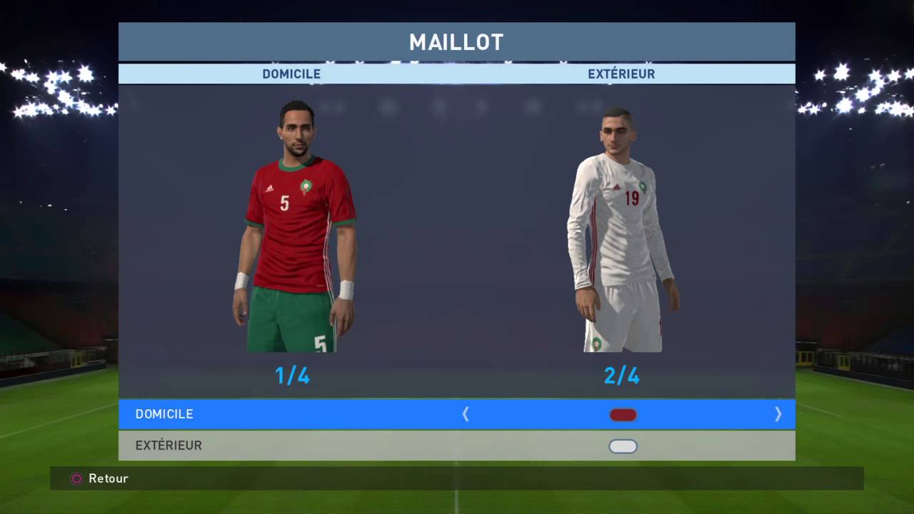 PES 2016 Nouveau Maillot Maroc 2016/2017 PS4