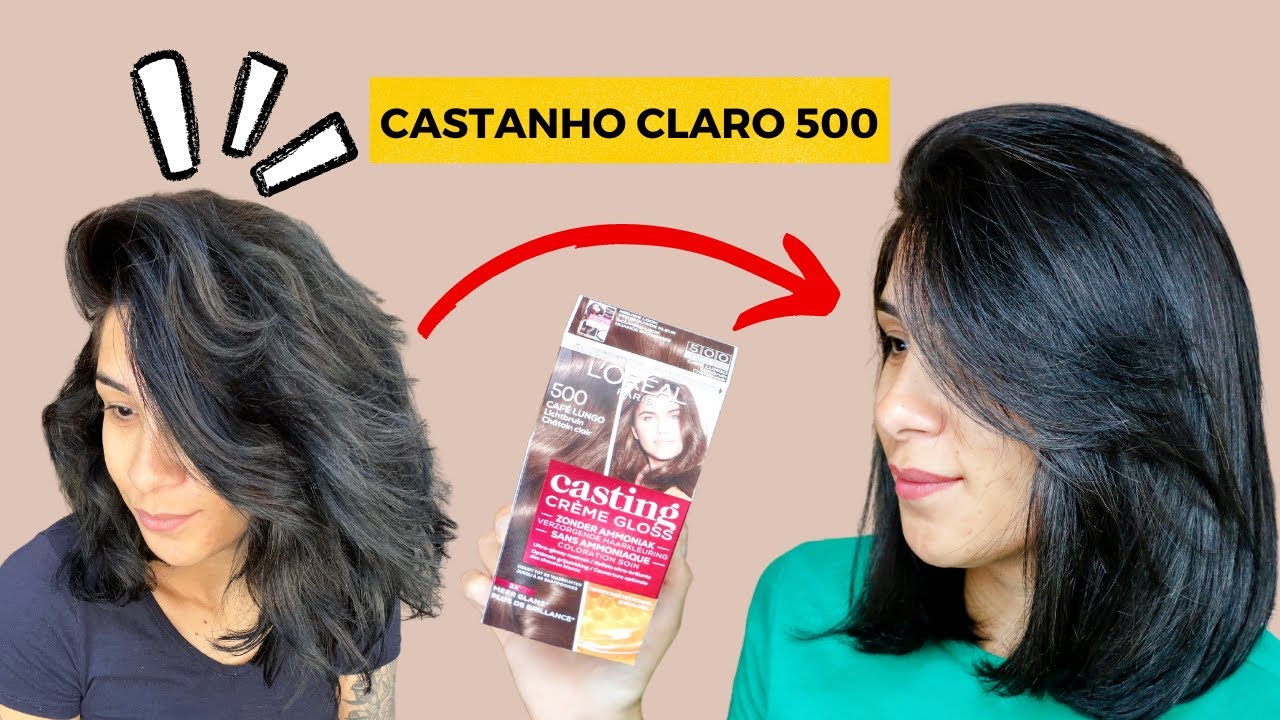 L'ORÉAL CASTING CREME GLOSS CASTANHO CLARO 500  | Por @jessicatthings_