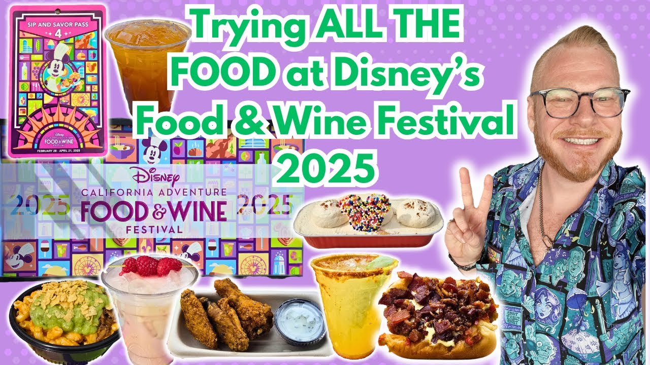Disney's Food & Wine Festival GUIDE at California Adventure! Eating the Food at the Festival Booths