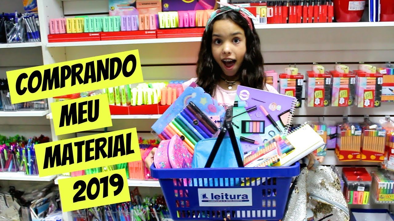 COMPRANDO MEU MATERIAL ESCOLAR 2019 | Eloah
