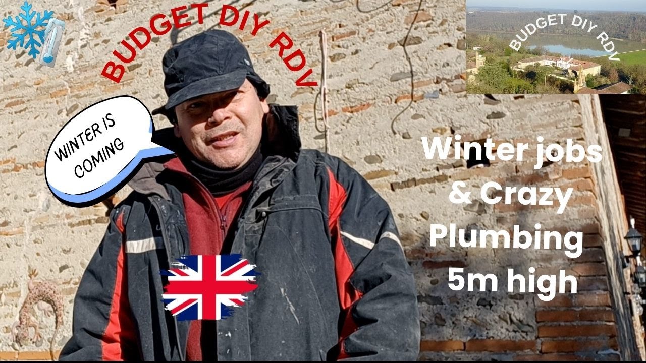 Сантехнические работы на высоте 5 метров и зимние работы.