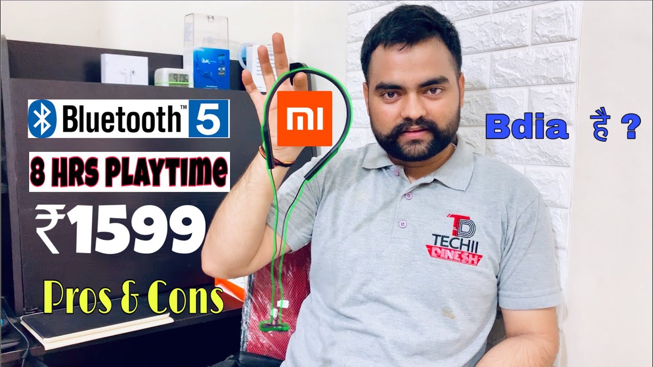 Mi Neckband Bluetooth Earphones Unboxing ,Review, Pros and Cons only Rs 1599 with 8 Hours play time